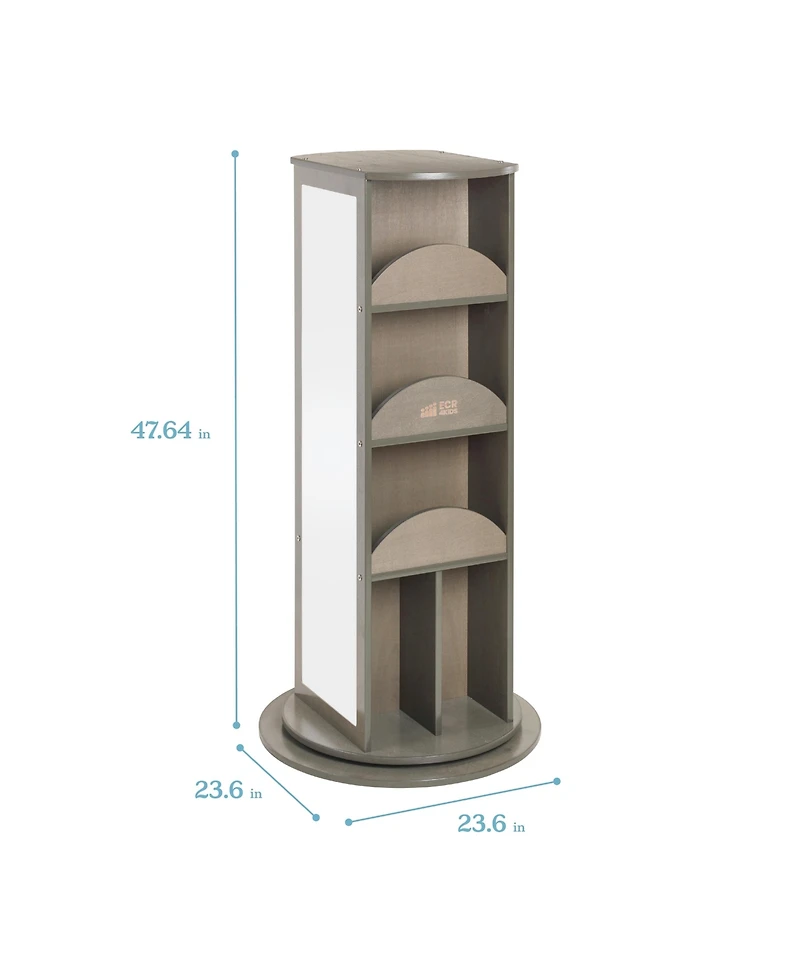ECR4Kids Rotating Dress-Up Carousel, Natural, 1