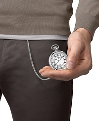 Tissot Men's Swiss T-Pocket Stainless Steel Pocket Watch 50mm