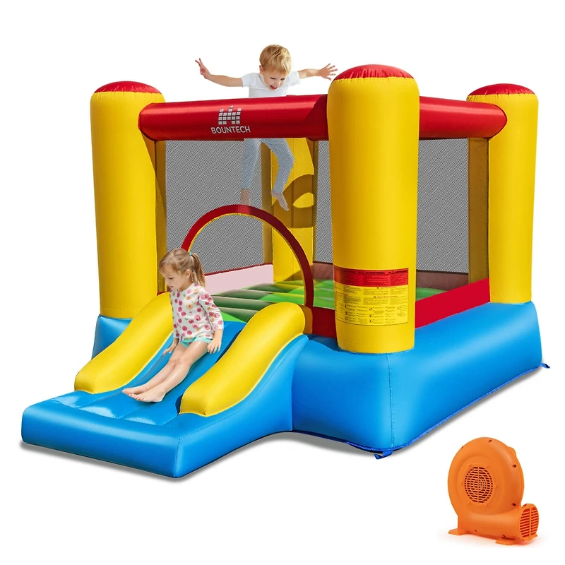 Inflatable Bouncer Kids Slide Bounce House for Indoor Outdoor with 350W Blower