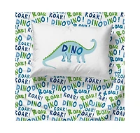 Sunny Side Up Dino Roar Twin Sheet Set