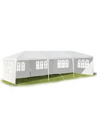 Sugift 10 x 30 Feet Canopy Tent with 5 Removable Sidewalls for Party Wedding