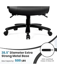Sugift 400lb Pu Leather Massage Office Chair