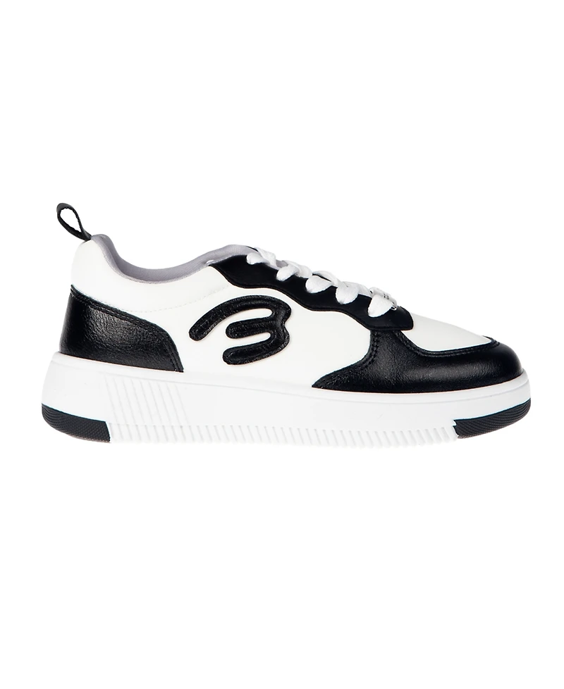Bebe Little and Big Girls Low Top Court "B" Applique Sneaker
