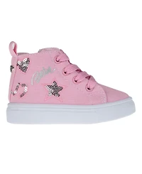 Bebe Toddler Girls Embroidered Sequin Sneakers