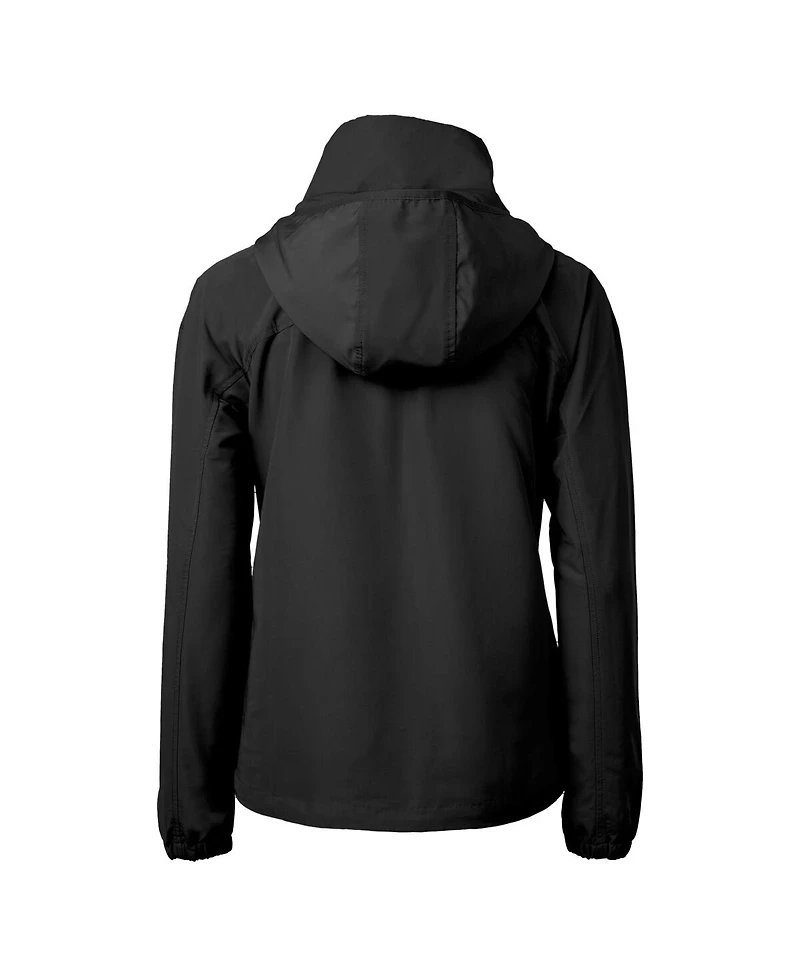 Cutter & Buck Women's Black Rutgers Scarlet Knights Charter Eco Half-Zip Anorak Jacket