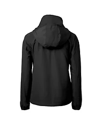 Cutter & Buck Women's Black Rutgers Scarlet Knights Charter Eco Half-Zip Anorak Jacket