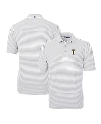 Cutter & Buck Men's Georgia Tech Yellow Jackets Throwback Logo Virtue Eco Pique Stripe Polo