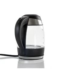 MegaChef 1.8 Quart Glass and Stainless Steel Electric Tea Kettle