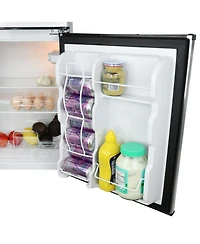 MegaChef 3.2 Cubic Feet 2 Door Refrigerator/Freezer in Stainless Steel