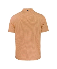 Cutter & Buck Men's Orange Virginia Cavaliers Forge Eco Double Stripe Stretch Polo