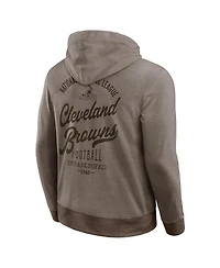 Darius Rucker Collection by Fanatics Men's Brown Cleveland Browns Tonal Knit Pullover Hoodie