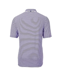 Cutter & Buck Men's Kansas State Wildcats Vault DryTec Virtue Eco Pique Stripe Polo