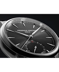 Frederique Constant Men's Swiss Automatic Classic Date Manufacture Leather Strap Watch 40mm