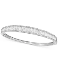 Effy Lab Grown Diamond Baguette & Round Bangle Bracelet (4-1/2 ct. t.w.) in 14k White or Yellow Gold