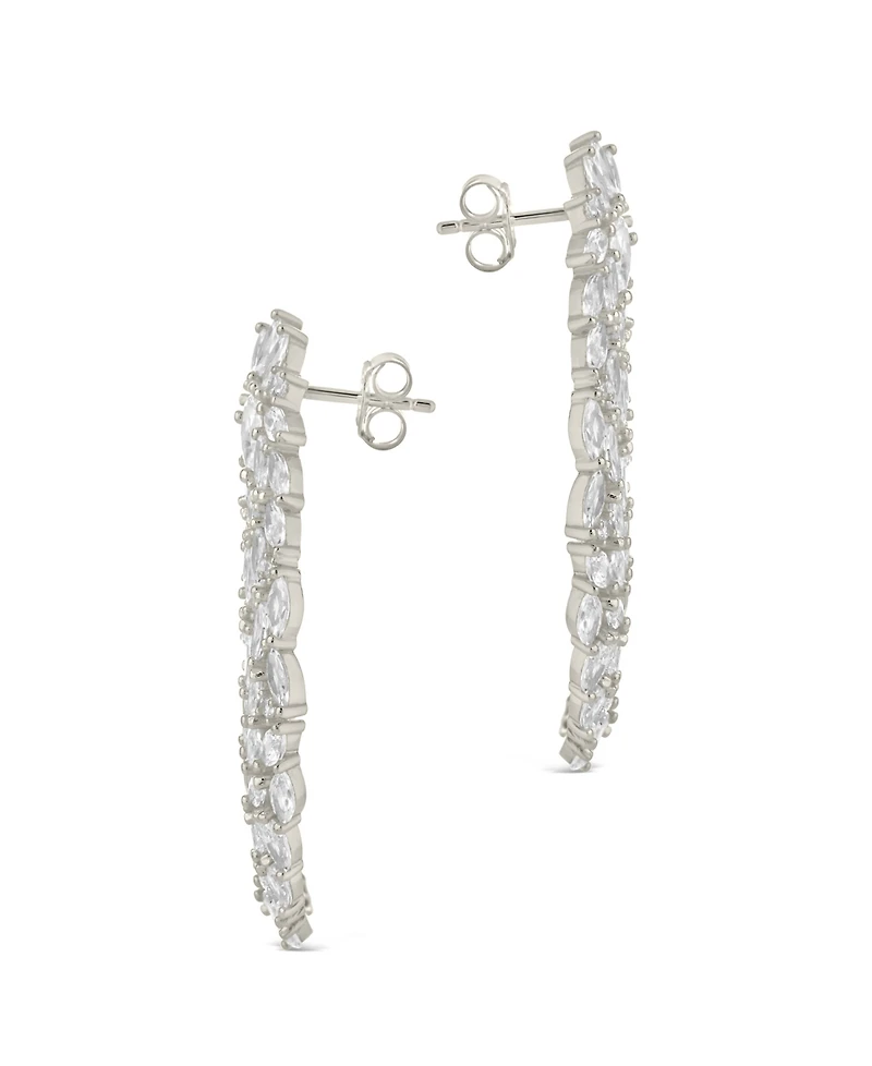 Sterling Forever Gwen Cubic Zirconia Statement Drop Earrings
