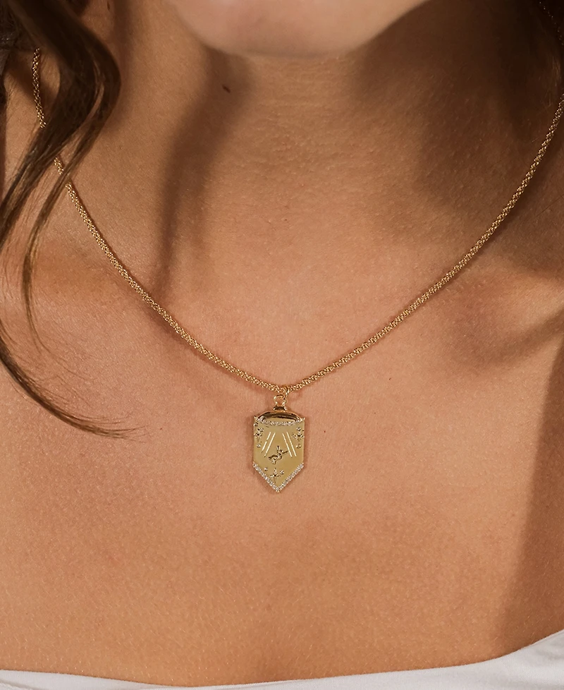 Sterling Forever Beam Me Up Cubic Zirconia Pendant Necklace