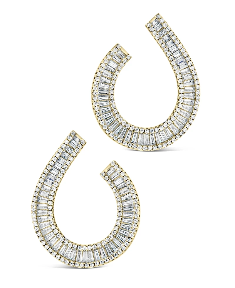 Sterling Forever Yasmin Cubic Zirconia Statement Drop Earrings
