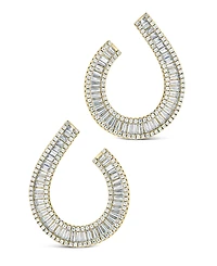 Sterling Forever Yasmin Cubic Zirconia Statement Drop Earrings