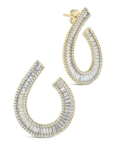 Sterling Forever Yasmin Cubic Zirconia Statement Drop Earrings