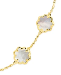 Sterling Forever Rose Petal Station Bracelet