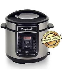 Megachef 6 Quart Digital Pressure Cooker with 14 Pre-set Multi Function Features