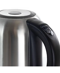 MegaChef 1.7 Quart Stainless Steel Electric Tea Kettle With 5 Preset Temps