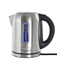 MegaChef 1.7 Quart Stainless Steel Electric Tea Kettle With 5 Preset Temps