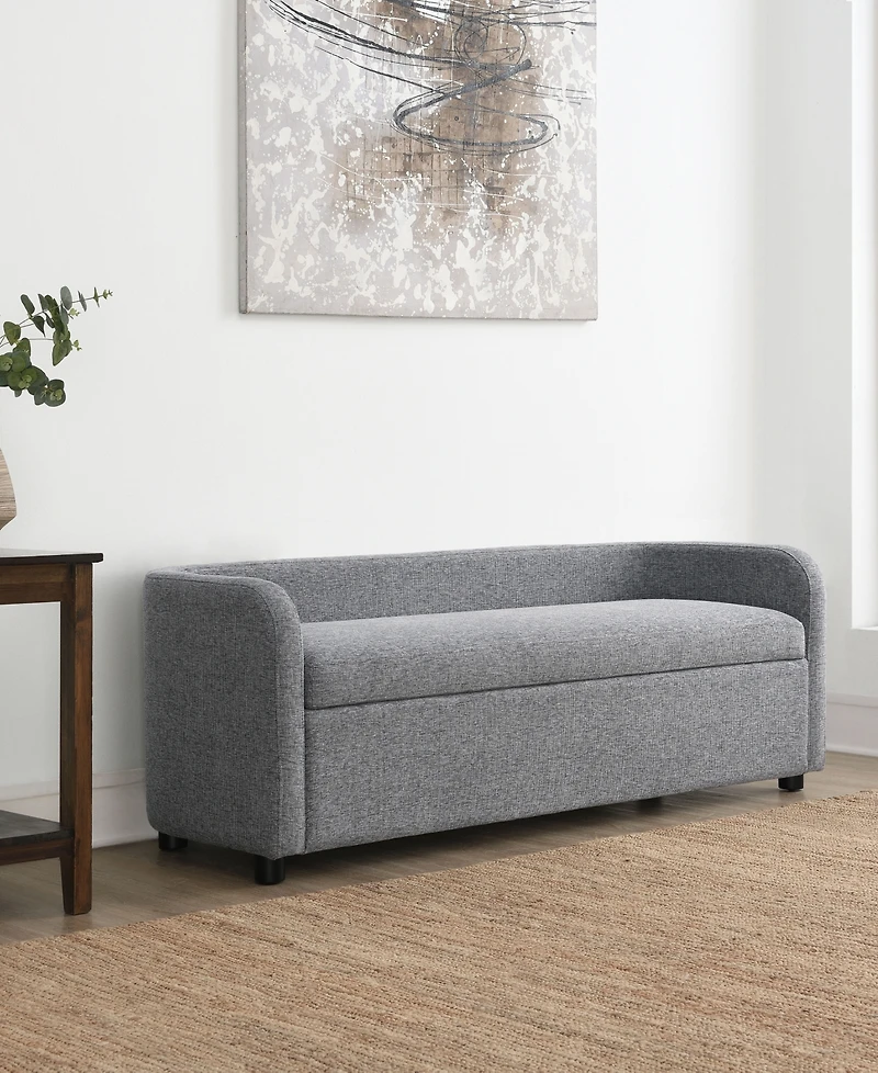 Abbyson Living 23.3" Wood Hadley Storage Settee