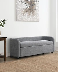 Abbyson Living 23.3" Wood Hadley Storage Settee