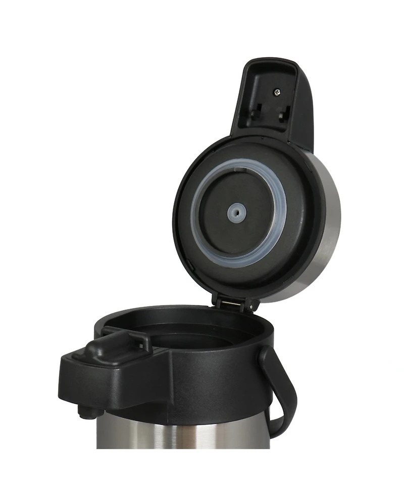 MegaChef 3 Quart Stainless Steel Vacuum Body Pump Cap Air Pot