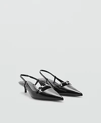 Mango Women's Buckle Detail Slingback Heeled Shoes