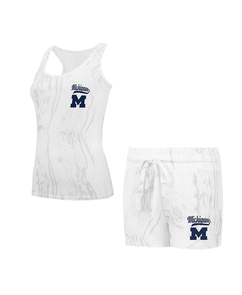 Concepts Sport Women's Michigan Wolverines Quartz Tank Top Shorts Set