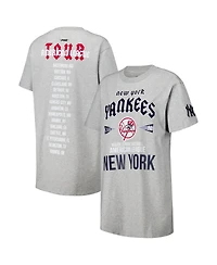 Pro Standard Men's and Women's Heather Gray New York Yankees Oversized City Tour T-Shirt Dress