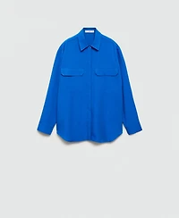 Mango Women's Pocket Detail Lyocell Shirt