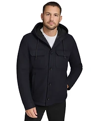 Calvin Klein Men's Hooded Shirt Jacket