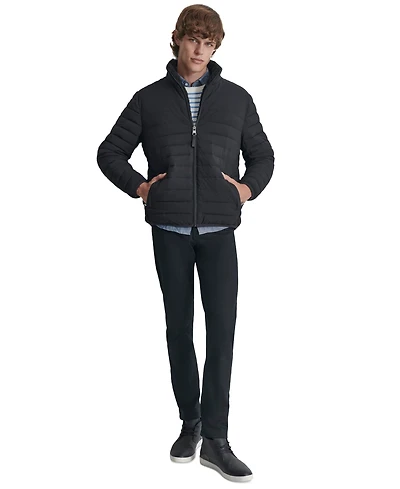Dkny Men's Quilted Fleece-Lined Full-Zip Puffer Jacket