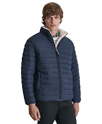 Dkny Men's Quilted Fleece-Lined Full-Zip Puffer Jacket