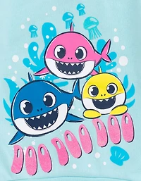 Baby Shark Toddler Girls Pinkfong Shark Pullover Fleece Sweatshirt and Pants Outfit Set