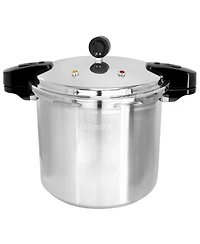 MegaChef 24 Quart Large Capacity Aluminum Stovetop Pressure Cooker/Canner for Induction and Gas Stove-Tops