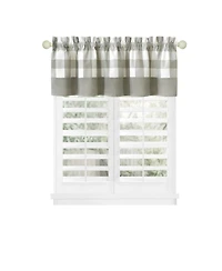 Kate Aurora Modern Farmhouse Buffalo Plaid Checkered Rod Pocket Window Valance Curtain