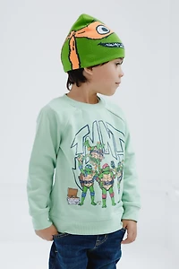 Teenage Mutant Ninja Turtles Toddler Boys Fleece Sweatshirt and Hat
