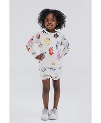 Bluey Toddler Girls French Terry Sweatshirt and Shorts