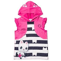 Gabby's Dollhouse Little Girls Dreamworks Tank Top and Dolphin Shorts Outfit Set