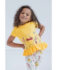 Winnie the Pooh Toddler Girls Peplum T-Shirt and Leggings Outfit Set