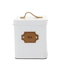 MegaChef Kitchen Food Storage and Organization 5 Piece Canister Set in White