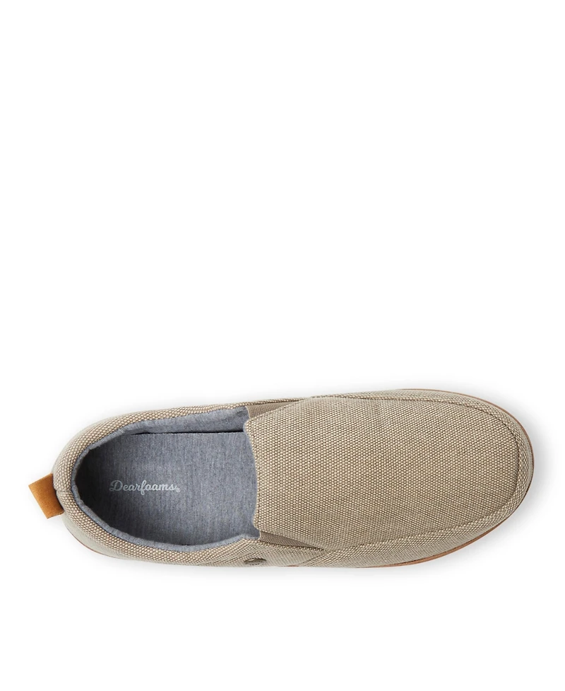 Dearfoams Men's Alpine by Men s Zurich Closed Back House Shoe Slipper