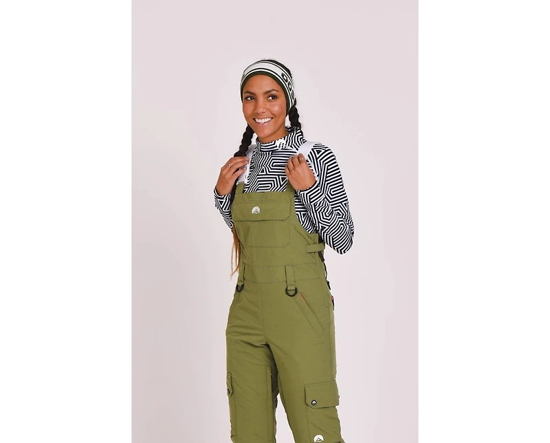 Oosc Women's Yeh Girl Bib Pant Teal