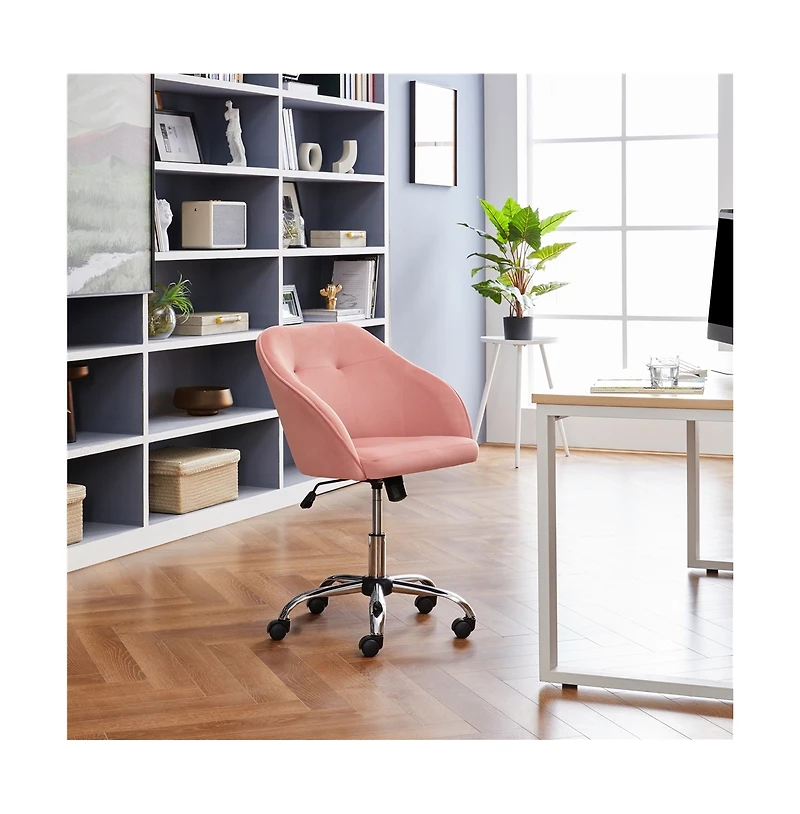 Yaheetech Modern Desk Chair Computer Chair for Home Office