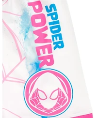 Marvel Girls Spider-Man Spider-Gwen Ghost Spider Tank Top and Bike Shorts to