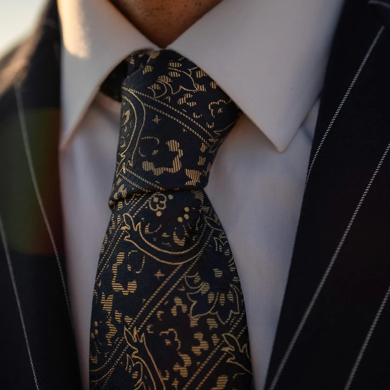 Caruso - Silk Jacquard Tie for Men